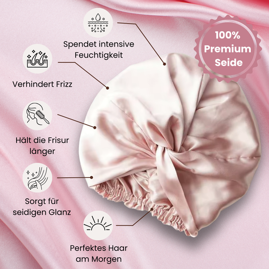100% Seiden-Schlafhaube