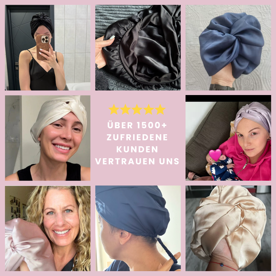 100% Seiden-Schlafhaube